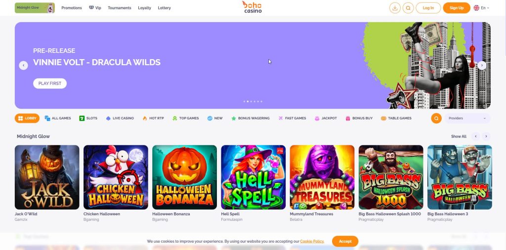 Withdrawal ceiling of CAD 150 recorded for Boho Casino
